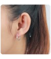 Silver Hoop Earring HO-2412